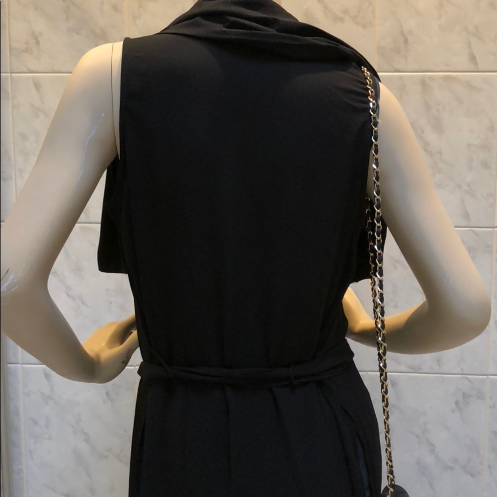 LAST 1! Belted  open front drape duster vest - Picture 8 of 8